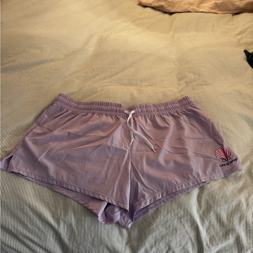 Life Is Good Lavender Swim Shorts